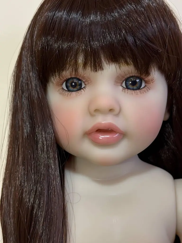 Реалістична Кукла Реборн 55 см повністю силіконова Doll Reborn Baby Born К0100511 - фото 5