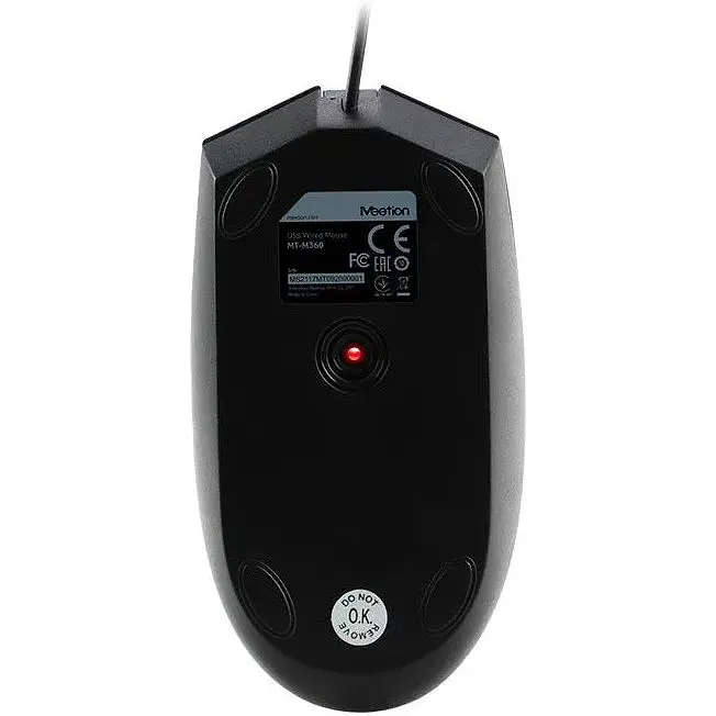 Миша MEETION Office Mouse RGB M360 провідна чорна - фото 6
