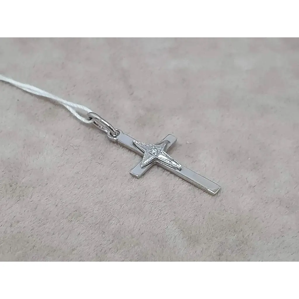 Золотой крестик Гаразд с бриллиантами. 304057Б - фото 4