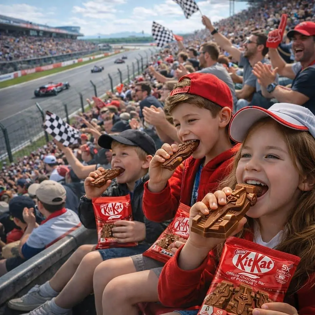 Шоколадні батончики Kit Kat Formula 1 Chocolate Bar 6 шт, 66 г - фото 6