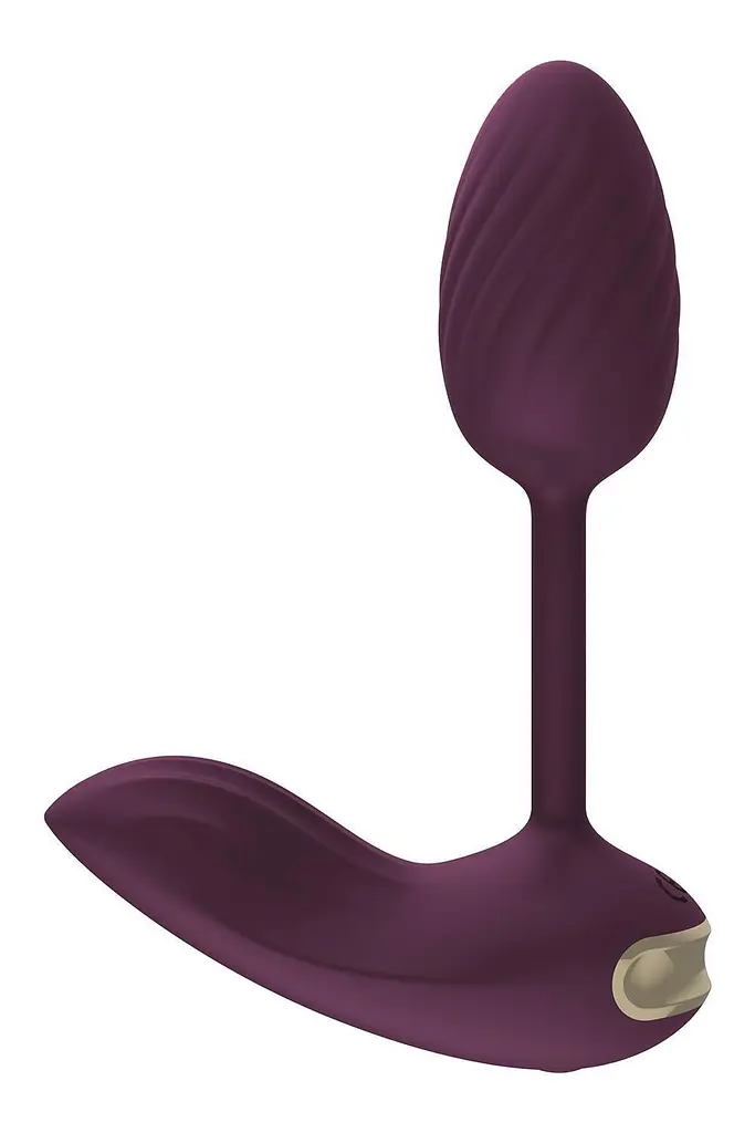 Віброяйце Dream Toys Essentials Flexible Wearable Vibrating Egg, 10 см (фіолетовий) - фото 2