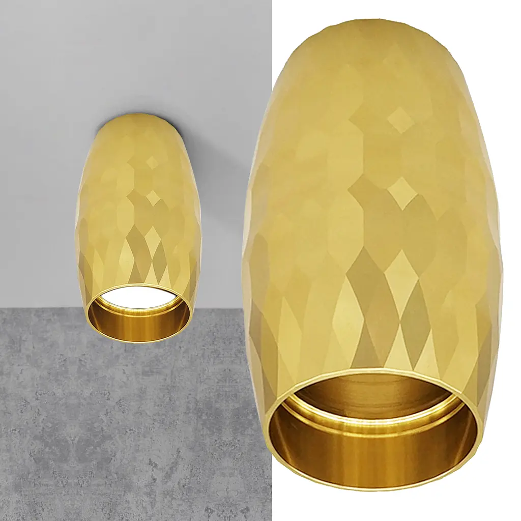 Точечный светильник Polux Goldlux 323385 Bella GU10 1x10W IP20 Gold - фото 2
