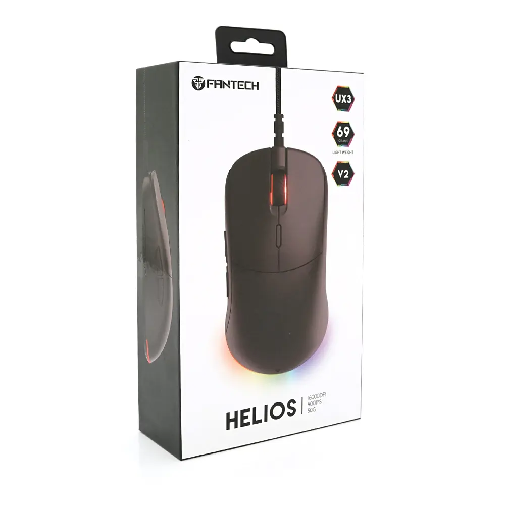 Ігрова миша дротова HELIOSUX3V2, 6 кнопок, 200-4800 DPI, Led Lighting RGB, 1,8 м, Win7 / 8/10 Mac OS, Black, COLOR BOX - фото 3