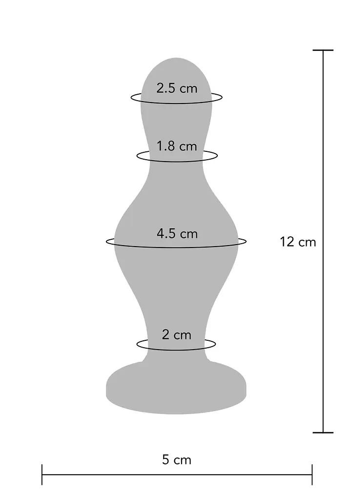 Анальна пробка TOYJOY The Batter Buttplug 12 см (синій) - фото 11
