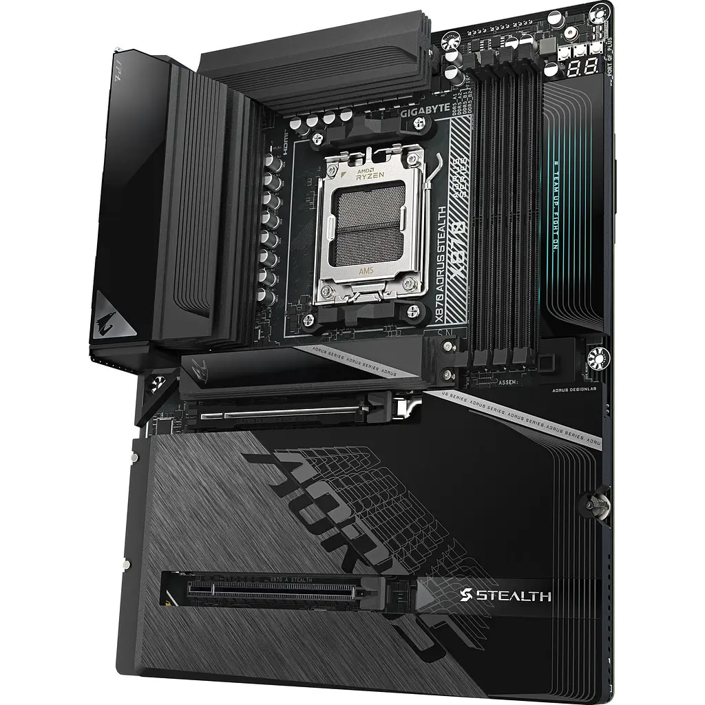 Материнська плата Gigabyte X870 AORUS STEALTH (X870 AORUS STEALTH) (Socket AM5, AMD X870, ATX) - фото 2