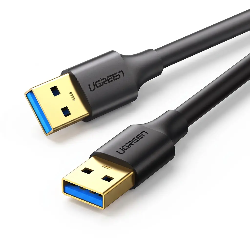 Кабель UGREEN US128 USB 3.0 Type-A - Type-A 2 м чорний (10371)