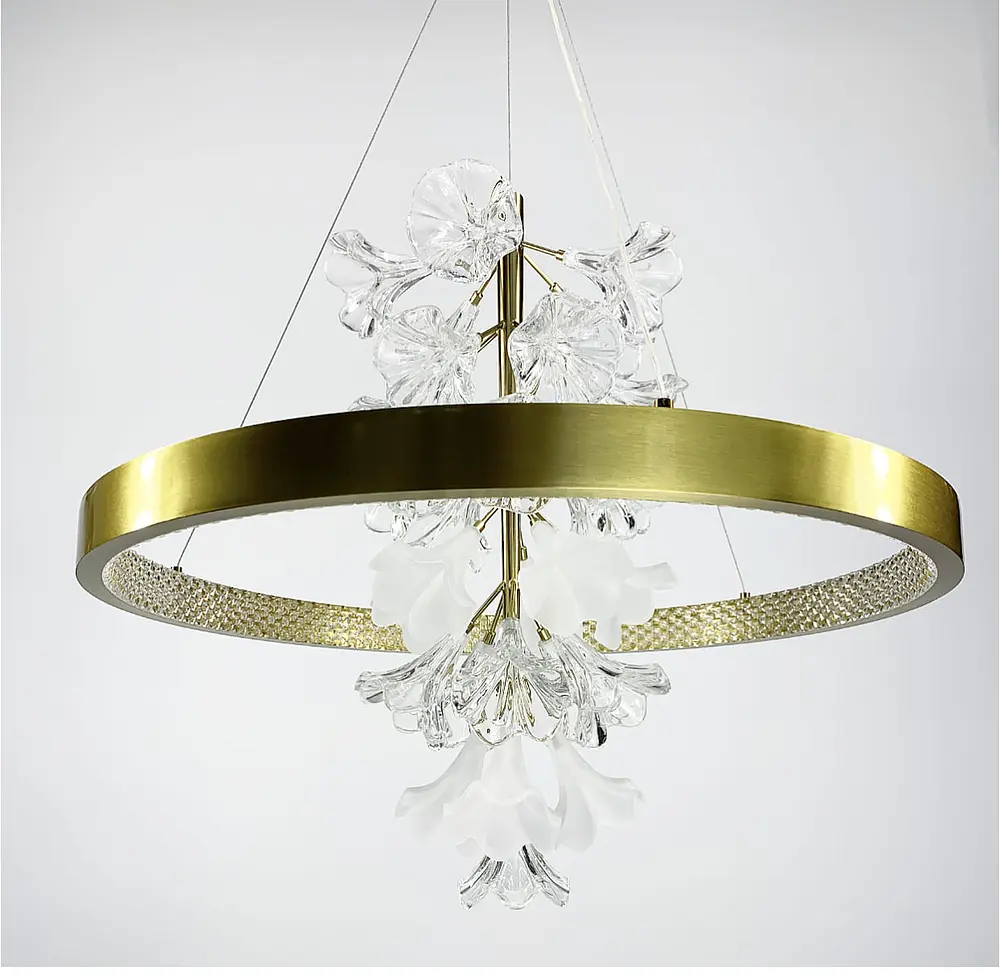 Светодиодная люстра с нежными цветами Line.F Диаметр 60см - фото 7