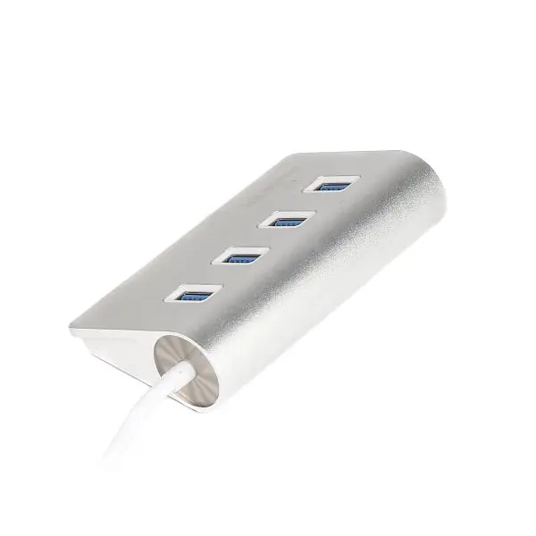 Разветвитель-хаб 4xUSB 3.0 Type-A на 4 портов Maxxter HU3A-4P-01 металл - фото 2