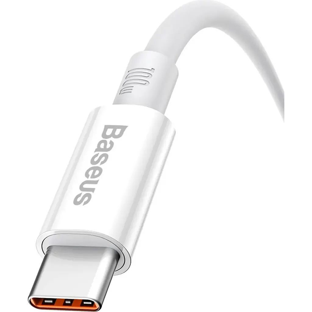 Кабель Baseus Superior Series Fast Charging USB-A to USB-C 100W 1m White (P10320102214-01) [106116] - фото 3