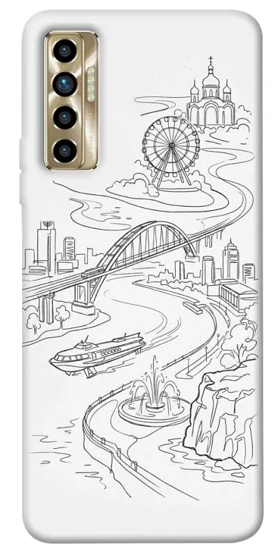 TPU чохол Demsky Dnipro spirit для TECNO Camon 17P