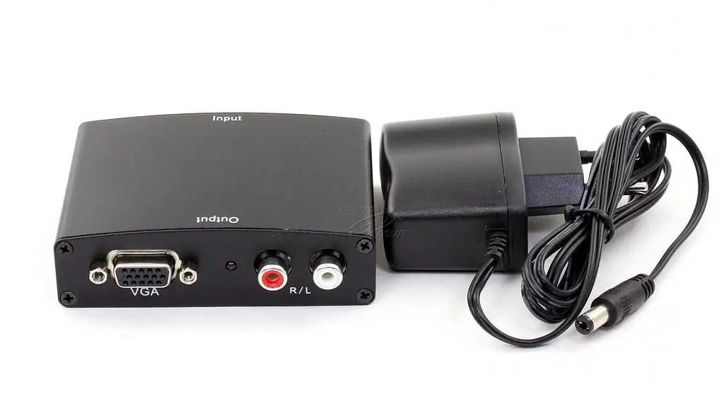 Конвертер Atcom с Hdmi на Vga + аудио 2 x RCA преобразователь - фото 2