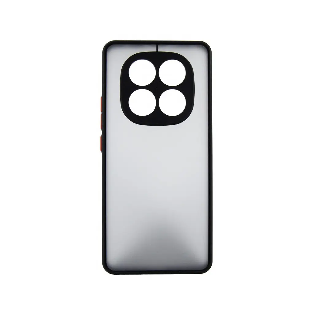 Чохол до мобільного телефона Dengos Kit Xiaomi Redmi Note 14 Pro case Matte + glass (Black) (DG-KM-128) - фото 2