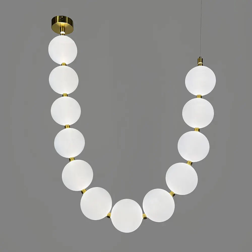 Люстра из серии Perla на 12 шариков Ø 15 см 210 см 3 световых режима | Line F | Ст. MBJ11-2029 - фото 3