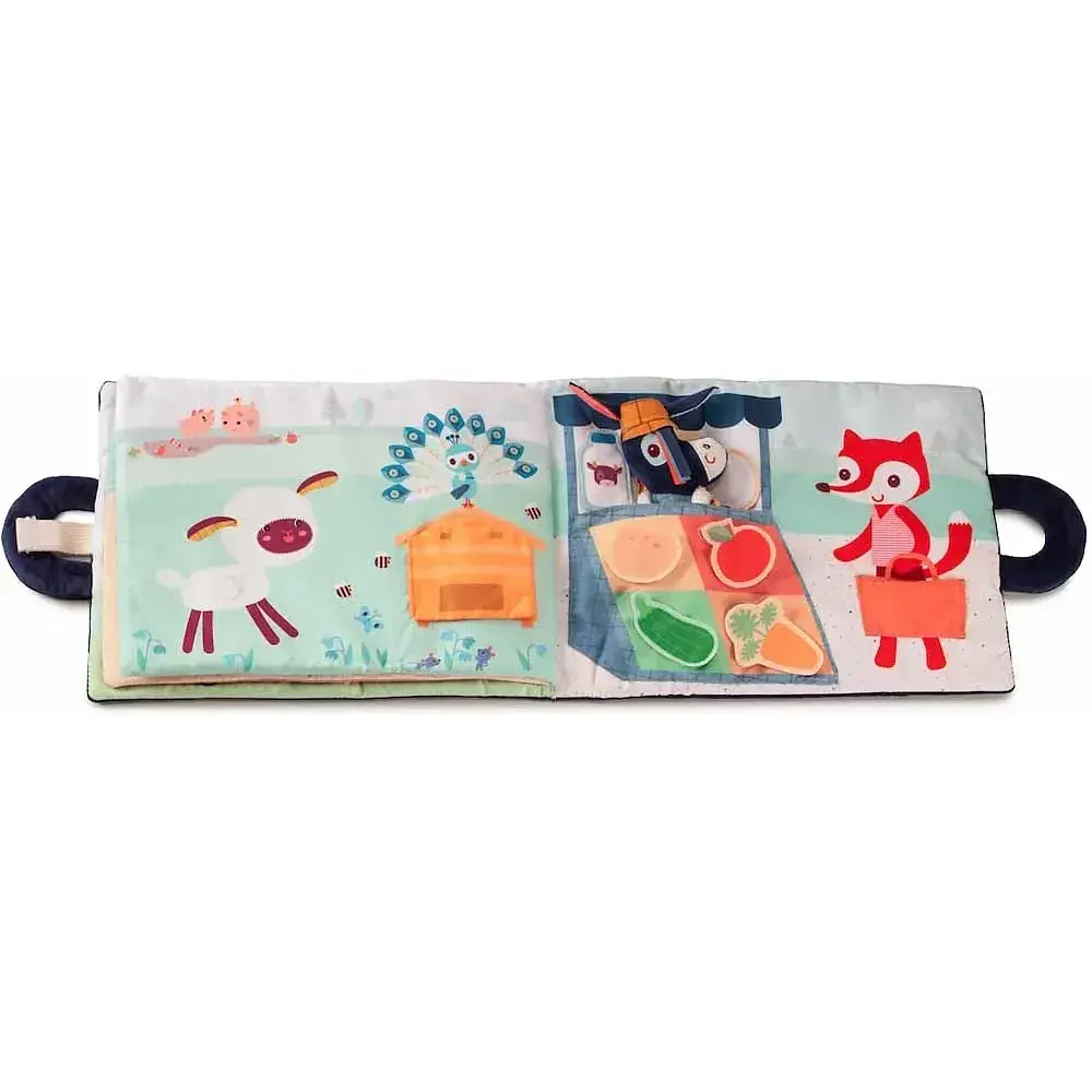 Розвиваюча м'яка книга Lilliputiens Віслюк Ігнасій на фермі (83415) - фото 6