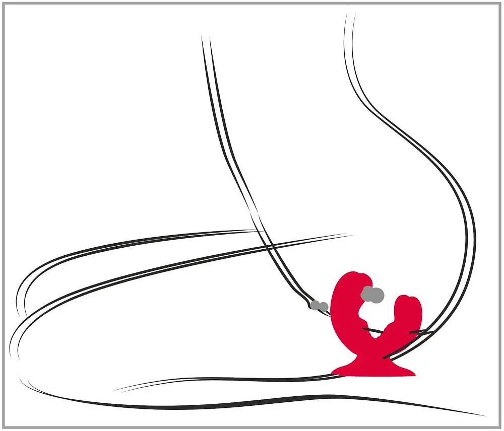 Вібратор Sweet Smile Dual 15 см (червоний) - фото 11