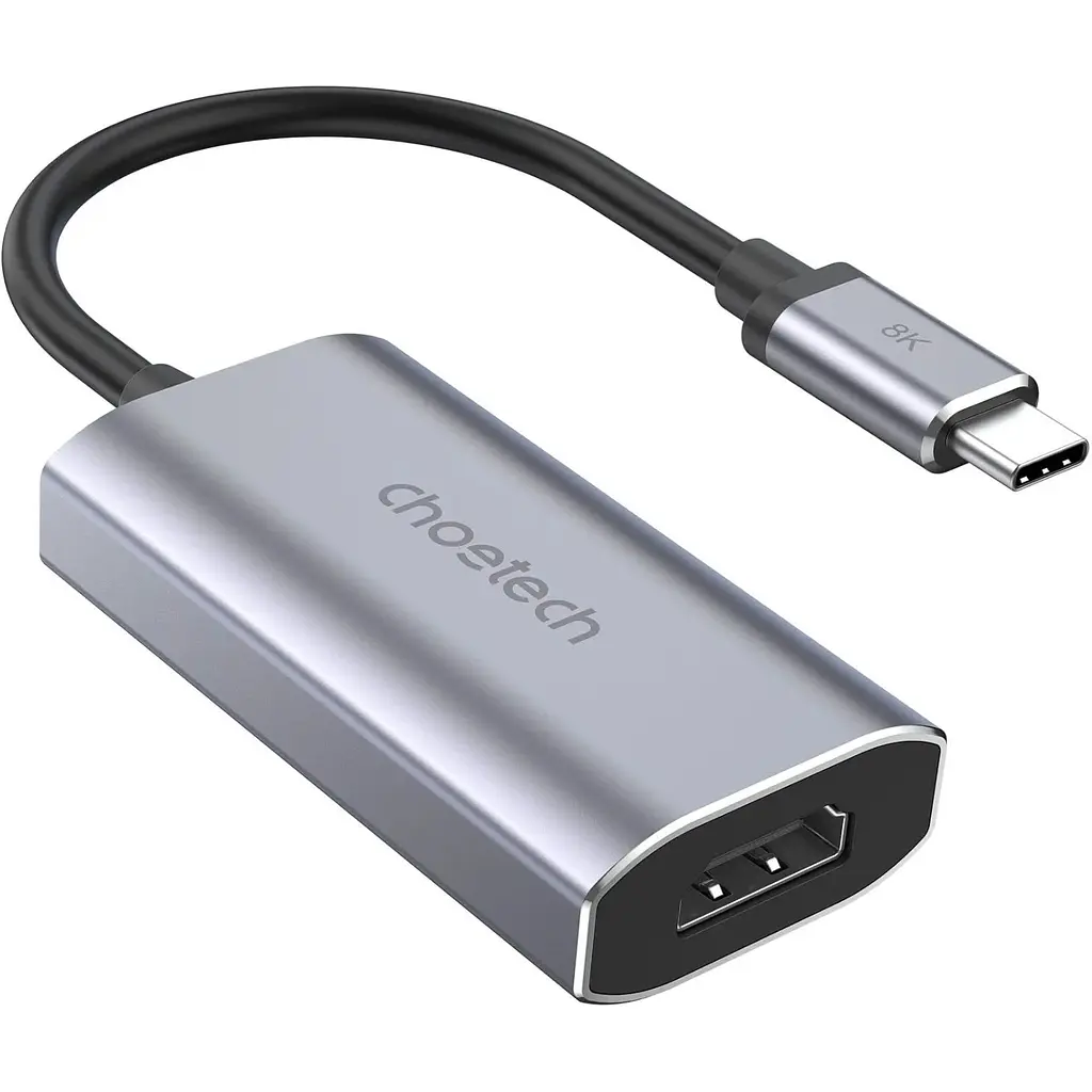 Переходник Choetech USB 3.1 Type-C M - HDMI F, 0,15m 8K 60Hz черный - фото 2