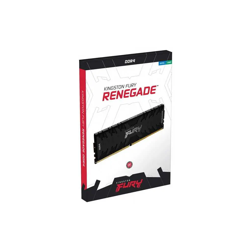 Модуль пам'яті Kingston Fury DDR4 16Gb (2x8) Kingston Renegade Fury Black 3200Mhz (KF432C16RBK2/16) Б/в - фото 2