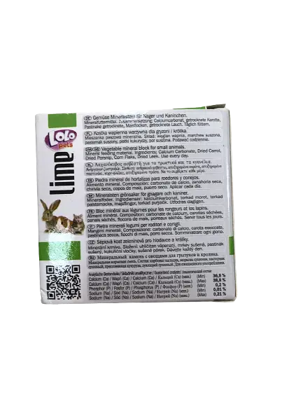 Мінеральний камінь для гризунів Lolo Pets овочі 40 г LO-71059 - фото 3
