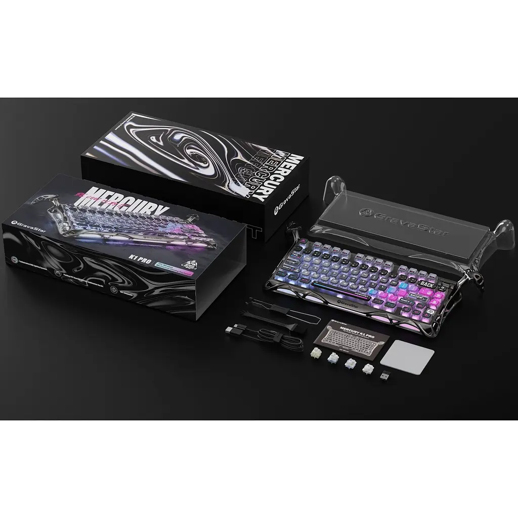 Клавиатура GravaStar Mercury K1 Pro TKL UA Galaxy Black GSK1PRO_CMBLK [140625] - фото 8