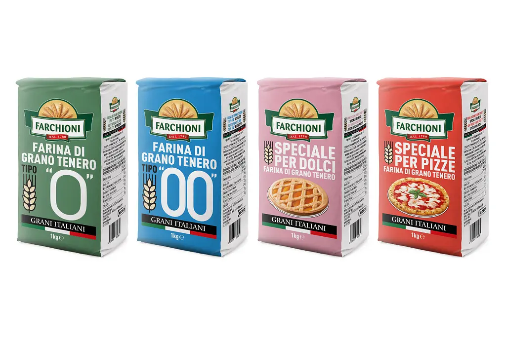 Борошно пшеничне Farchioni Farina di Grano Tenero Tipo "00" тонкого помолу 1 кг - фото 2