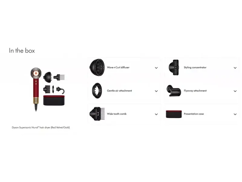 Фен Dyson Supersonic Nural Red Velvet/Gold (594823-01) - фото 3