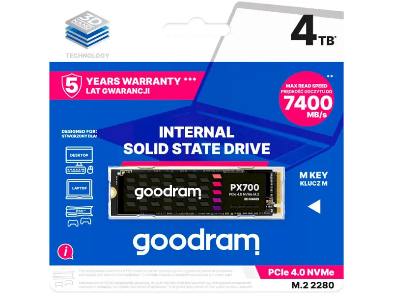 SSD-накопичувач GOODRAM (SSDPR-PX700-04T-80) - фото 4