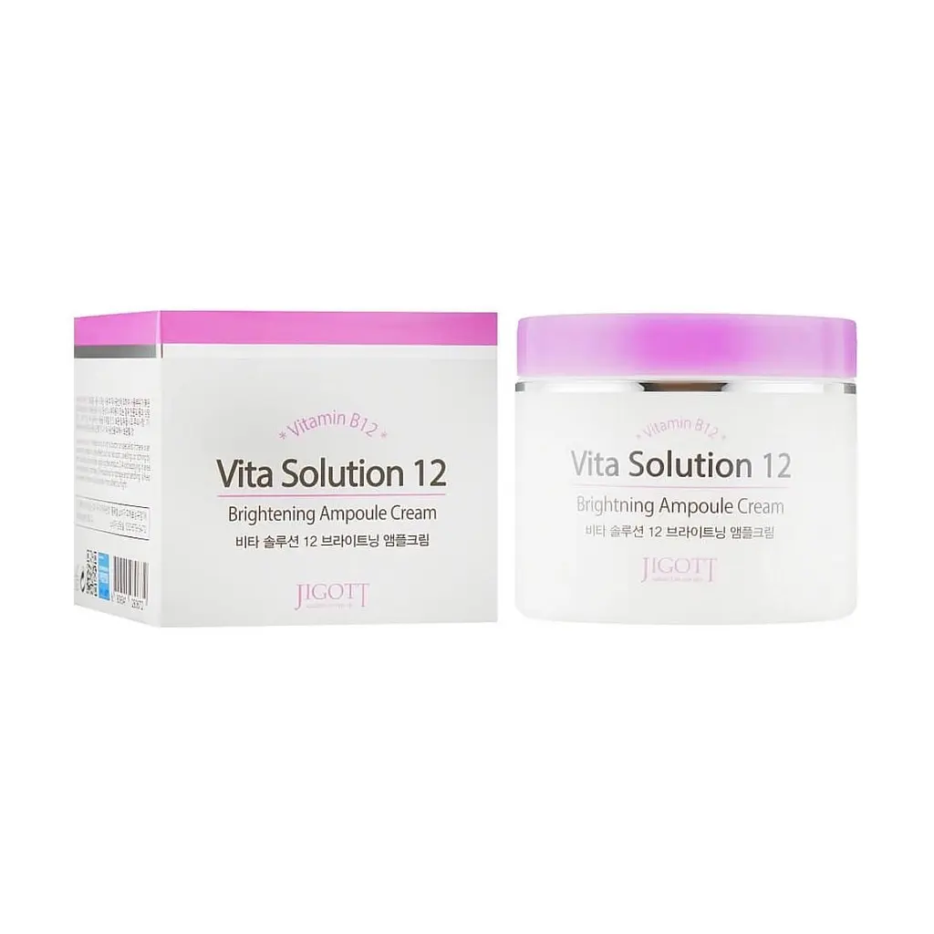 Крем для обличчя Сяйво Vita Solution 12 Brightening Ampoule Cream Jigott 100 мл - фото 2