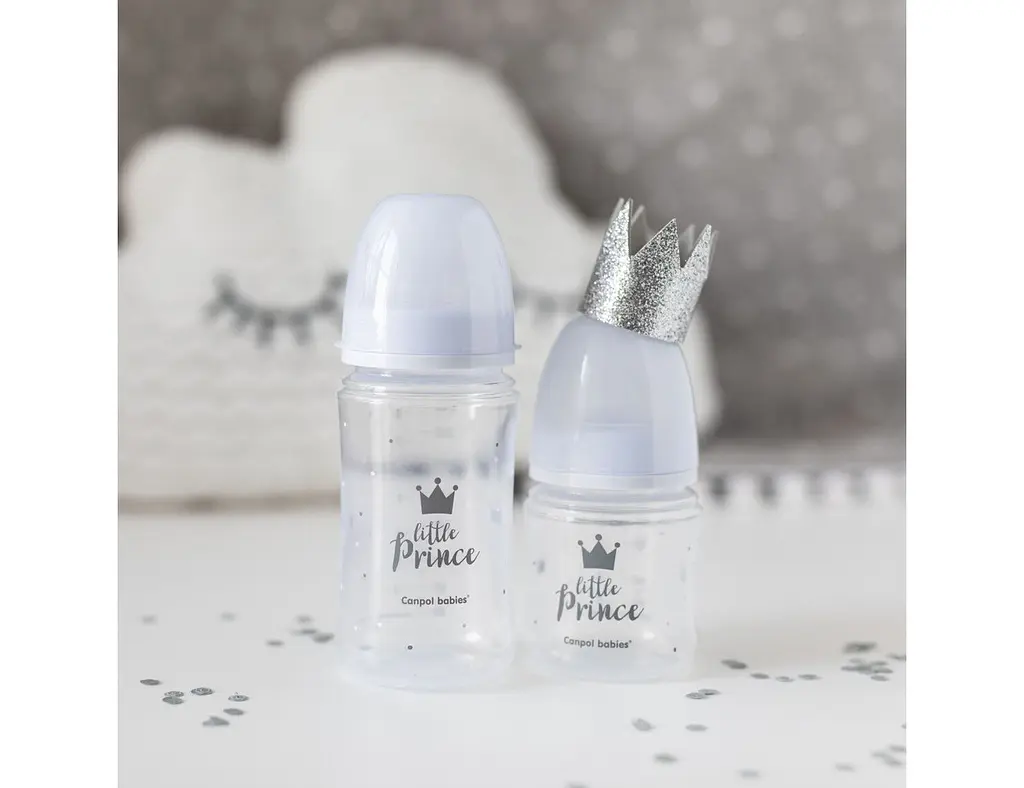 Дитяча пляшечка антиколікова для годування новонароджених 120 мл EasyStart Royal Baby Canpol babies блакитний - фото 3