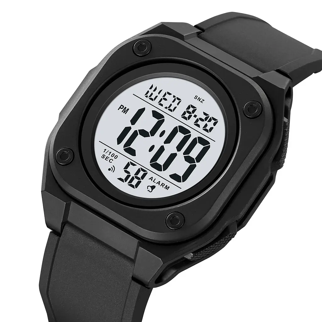 Наручний годинник чоловічий 2160BKWT Black-White Skmei acs0030217 - фото 2