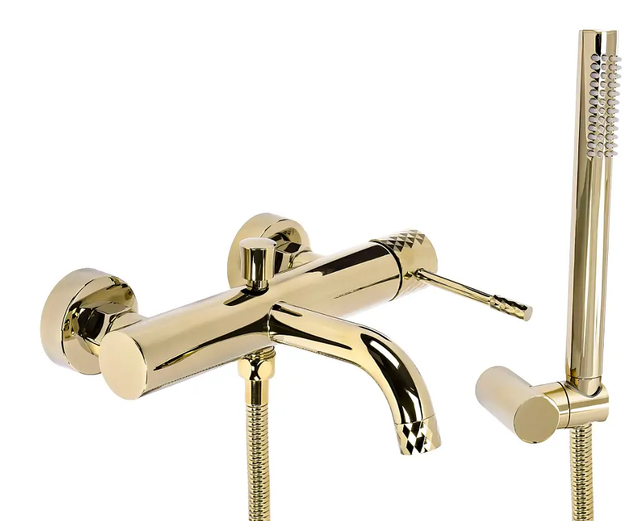 Змішувач для ванни Rea Lungo Diamond gold REA-B6448