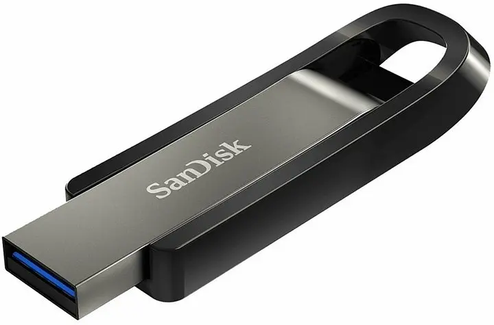 Флеш накопитель USB 3.2 SanDisk Extreme GO 256Gb скоростной (R-400Mb/s W-240Mb/s) черный - фото 2