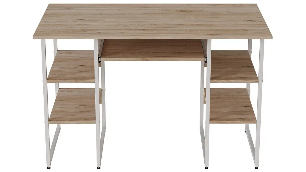 Компьютерный стол Ferrum-decor Тим 75x120x60 белый ДСП Дуб Артизан 32мм (FRD-101362) - фото 4