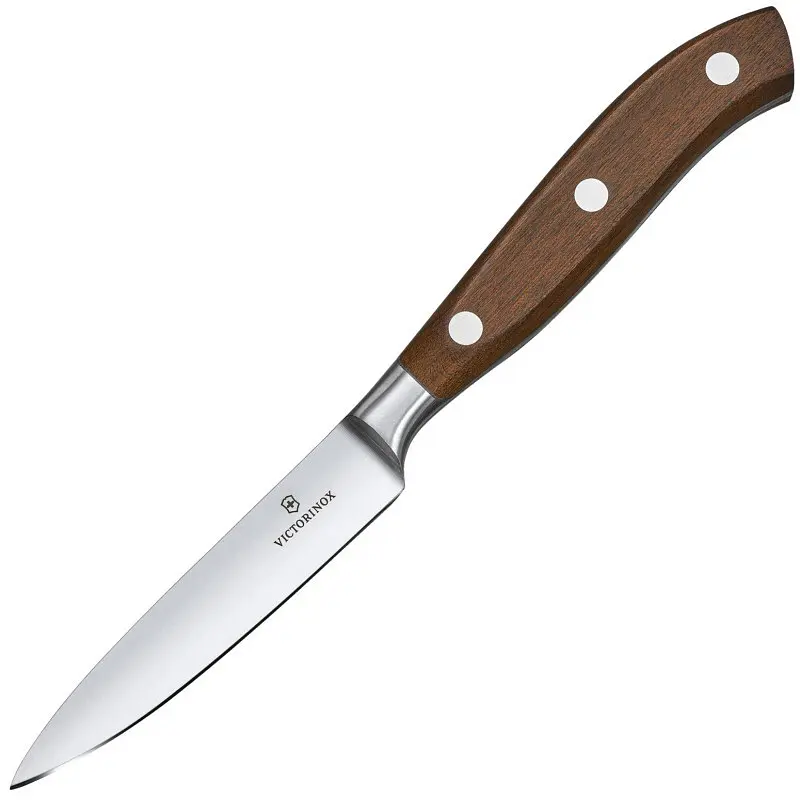 Кухонний ніж Victorinox Grand Maitre Wood Kitchen лезо 10см з дерев. ручкою у подар.упак.