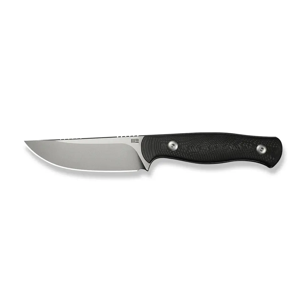 Ніж фіксований туристичний Weknife Notchline, (8.7 см) CPM S35VN /Carbon Fiber чорний з чохлом - фото 2
