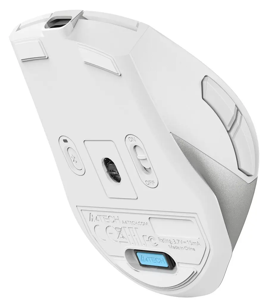 Миша A4Tech Fstyler FB45CS Air Wireless Silver White (FB45CS Air Silver White) - фото 7