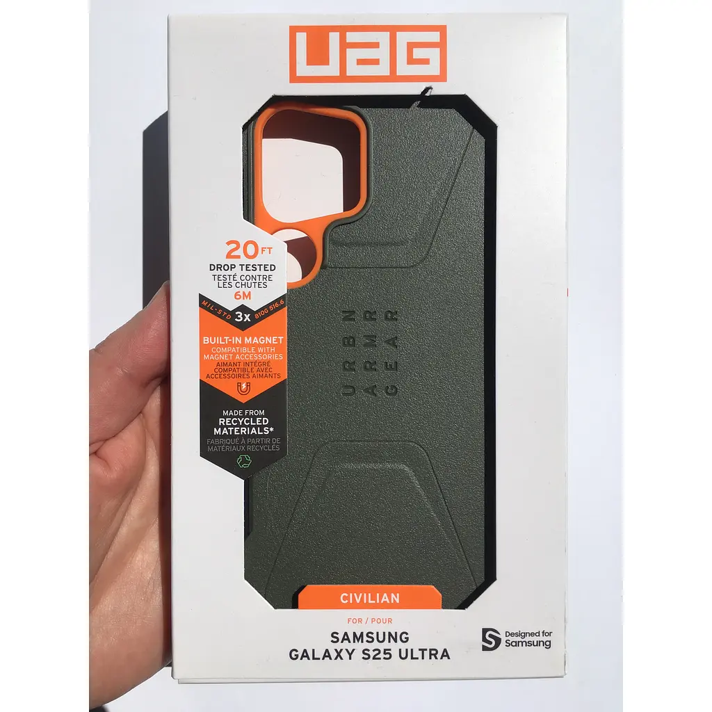 Чохол протиударний UAG Civilian MagSafe для Samsung Galaxy S25 Ultra (S938) Olive 214473117297 - фото 8