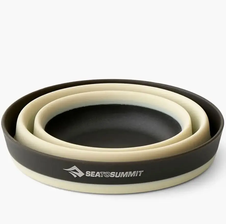 Набір посуду Sea to Summit Frontier UL Collapsible Dinnerware Set, на 2 особи (4 миски + 2 чашки) Чорний-Жовтий - фото 6