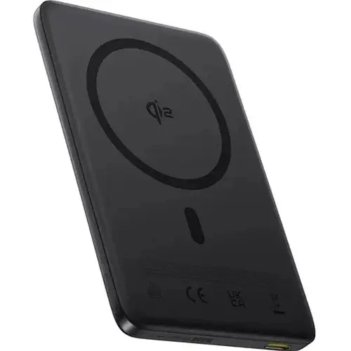 Зовнішній акумулятор Baseus PicoGo AM41 Ultra-Slim Qi2 Magnetic Power Bank 10000 mAh 27W - бездротове зарядне чорне - фото 6