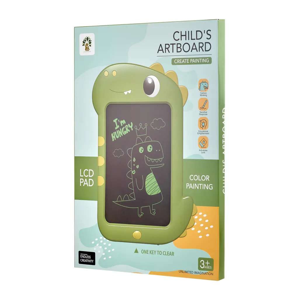 Графічний Планшет Дитячий Writing Tablet Donosaur 8,5 "Green - фото 2