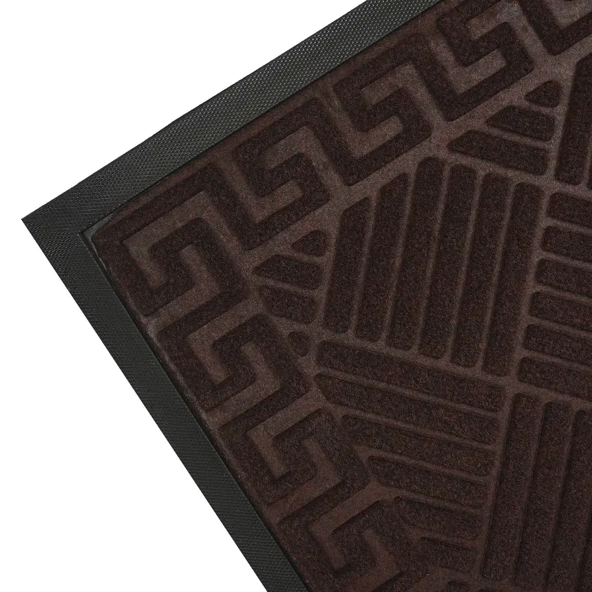 Килимок придверний Eco Fabric Смужки з кромкою коричневий 40 х 60 см (4060-113) - фото 5