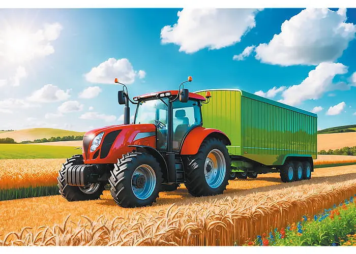 Пазл Trefl Сільгосптехніка: трактор з причепом 100 ел. (16494) - фото 2