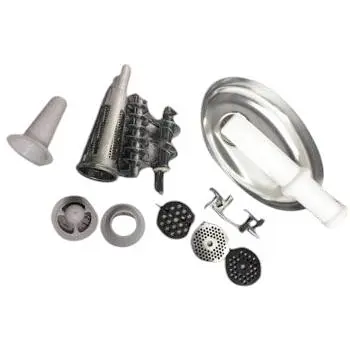 М'ясорубка Rainberg Rb 674 3000 Вт реверс насадка для тіста білий/чорний (Rb 674_1514) - фото 3