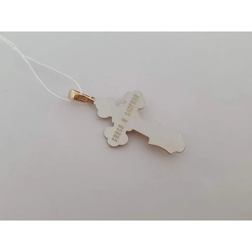 Золотой крестик Favoritum. Распятие Христа. 720018 - фото 3