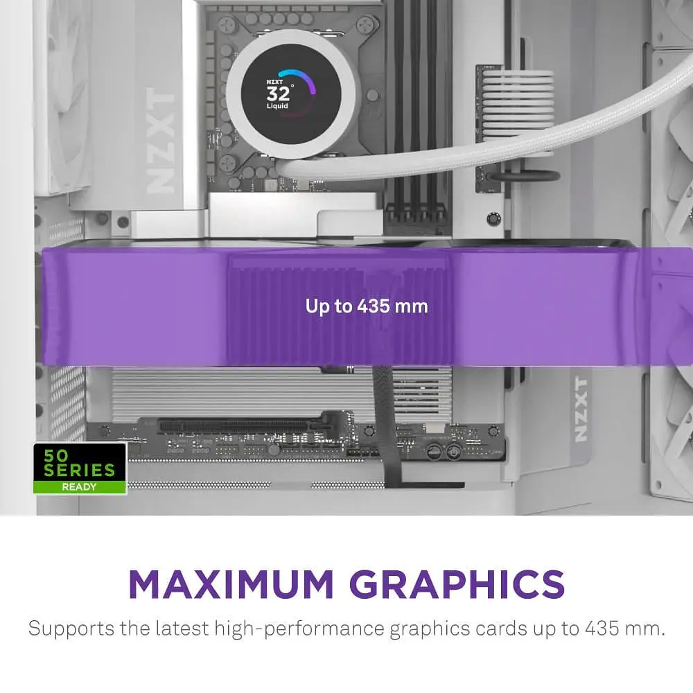 Корпус NZXT H9 Flow Tempered Glass без БЖ White (CM-H92FW-01) - фото 3