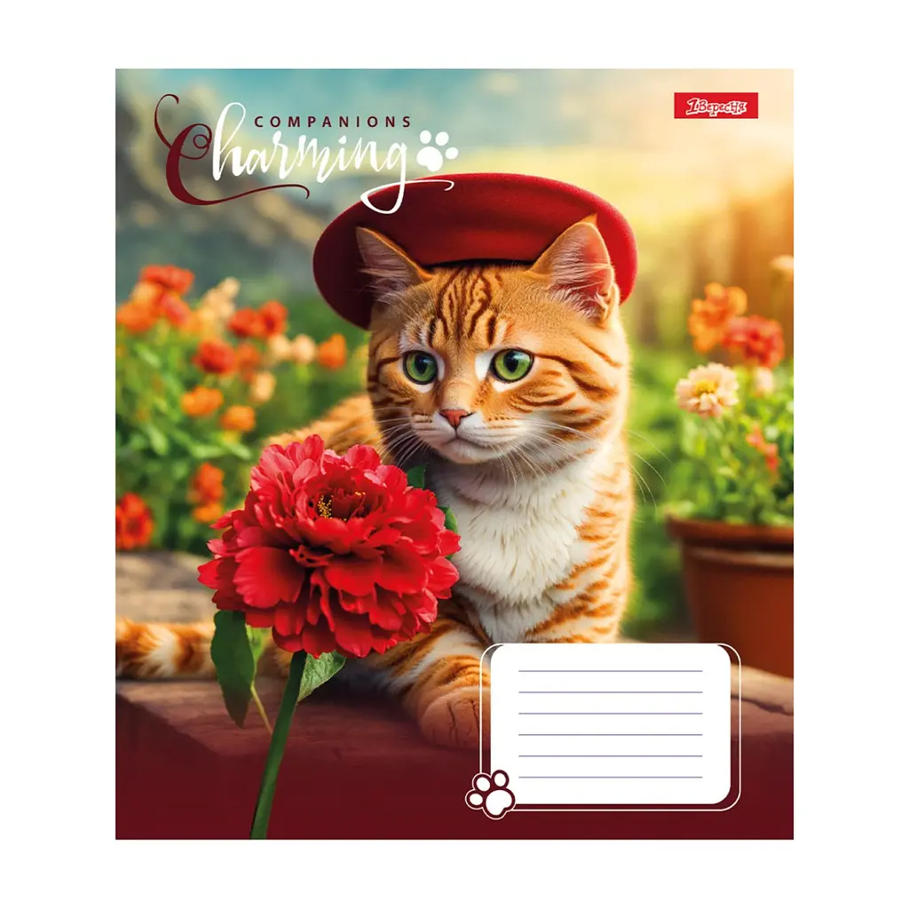 Зошит 1 вересня Charming companions А5 12 аркушів лінія (767218), в асортименті - фото 6
