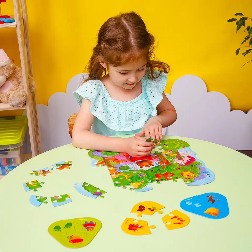 Пазлы Vladi Toys 2 в 1 Волшебный лес, с мини-игрой, 49 элементов (RK1140-01) - фото 6