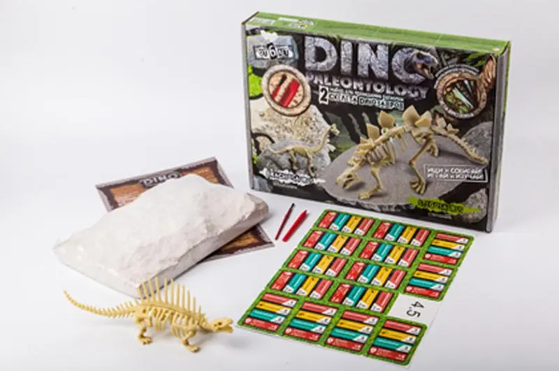 Набір для розкопок DP-01-01,02,03,04,05 "DINO PALEONTOLOGY" великий DANKO - фото 4