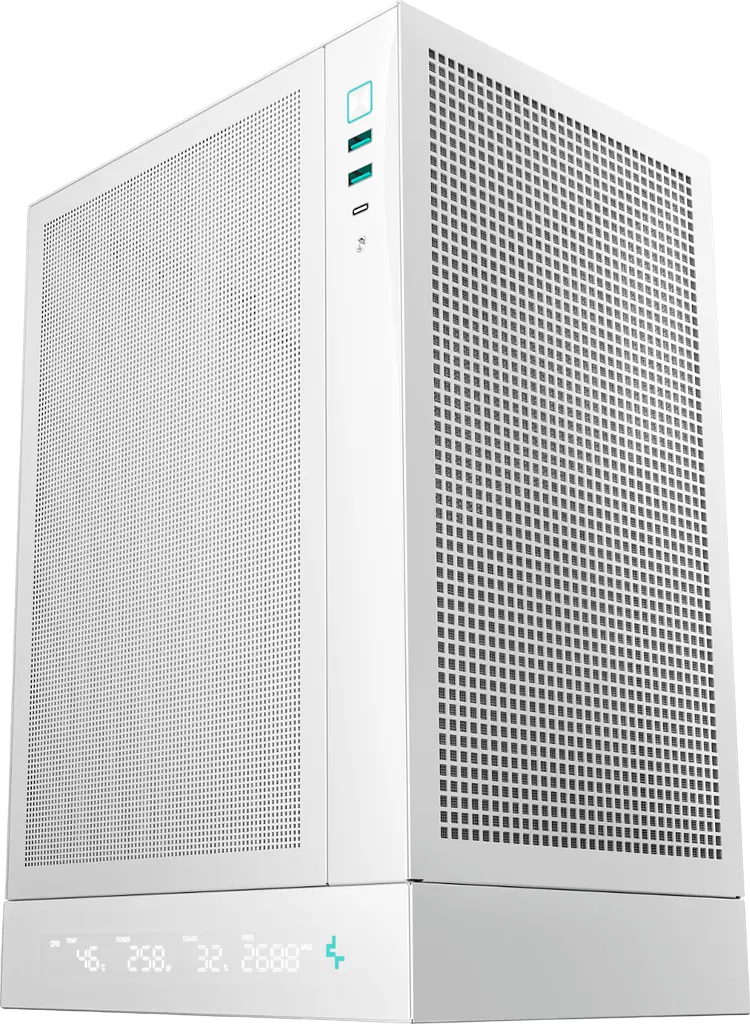 Корпус DeepCool CH170 Digital White (R-CH170-WHNPI0D-G-1) - фото 3