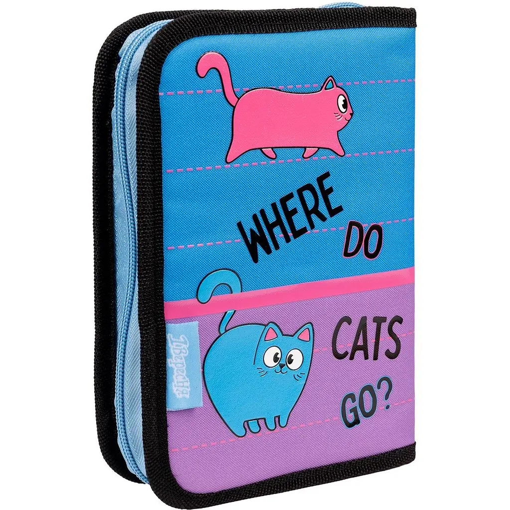 Пенал твердий 1 Вересня HP-04 Pink and Blue, 13х21х4 см, блакитний із бузковим (533456) - фото 2