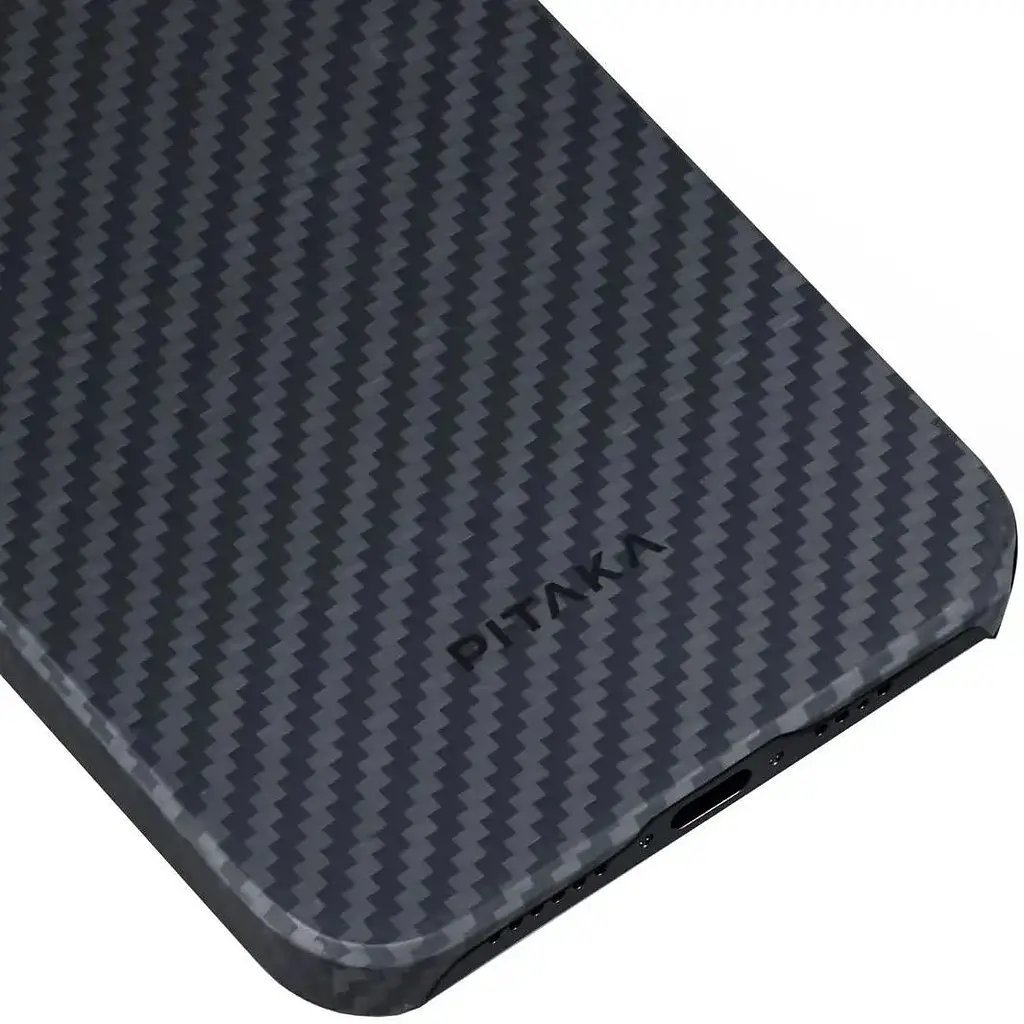 Чохол-накладка Pitaka MagEZ Case 4 Twill 1500D Black/Grey для iPhone 15 Plus (KI1501M) - фото 7
